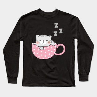 Sleeping Cat Long Sleeve T-Shirt